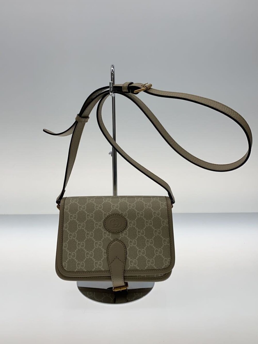 Gucci Shoulder Bag GG Supreme Beige Tan All over